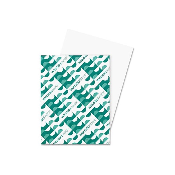 Wausau Neenah Paper Exact Index Card Stock 40311, 90 lbs, 8-1/2" x 11", White, 250/Pack 40311 - main